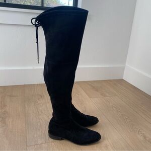 Marc Fisher Women's Humor 2 Faux Suede Over Knee Boots in Black